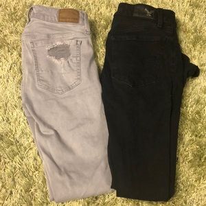 American eagle jean duo